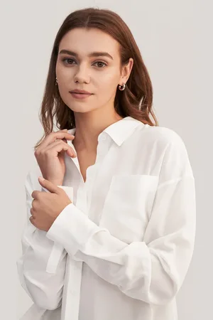 Lilysilk Silk Blouse For Women 1% Grade 6A Silk Perfect Wardrobe Staples Button Front Silk Shirt M
