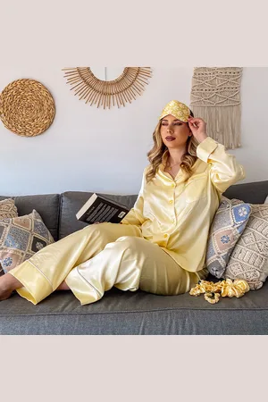 Lilysilk Silk Pjs For Women Undyed Natural Silk Sustainable Long Sleeve Pyjamas L