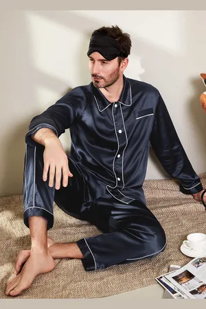 Lilysilk Silk Pajamas Mens L 22 Momme Mulberry Silk
