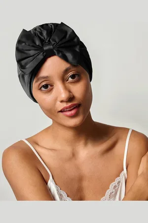 Lilysilk Silk Bonnet For Curly Hair 1% Grade 6A Silk Elastic Bow-Knot Sleep Cap