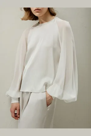 Lilysilk Silk Tops For Women Natural Stretchable Silk Luxurious Minimalist Style Silk Shirt M