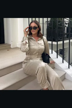 Lilysilk Silk Playsuit For Women Durable Silk Classic Adjustable Cuff Buttons Silk Jumpsuit XL