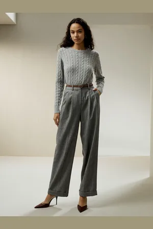 Lilysilk Merino Wool Jumper For Women Ultra-Fine Merino Wool A Staple For Any Wardrobe Crew Neck Knitted Jumper L