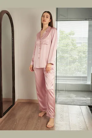 Lilysilk Silk Pj Set For Women Pink Pure Silk Soft Front Pockets Pj Sets M