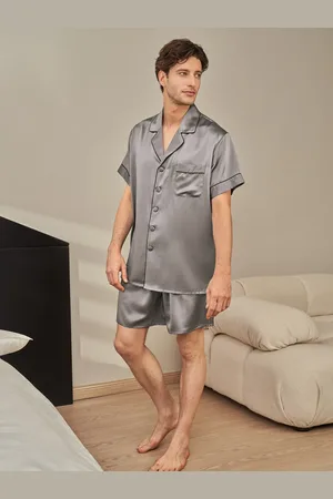 Lilysilk Mens Silk Pyjamas Grey Xs Best Sale