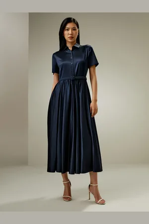 Lilysilk Long Silk Dress Natural Silk Matching Silk Belt Perfect Wardrobe Staples 18