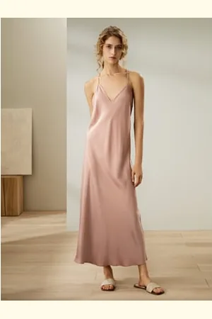 Lilysilk Silk Nighties for Women Natural Silk Delicate V Neck Nighties L