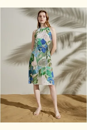 Lilysilk Female Silk Dress Natural Silk Eye-Catching Halter Neck Dress 4