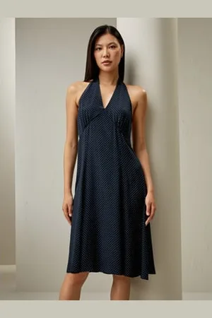 Lilysilk Womens Silk Midi Dress 1% Silk Luxurious Cinched Waist Dress