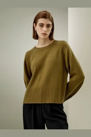 Lilysilk Cashmere Sweatshirt Womens Mid-Rise Styles Perfect Wardrobe Staples United Kingdom L