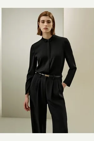 Lilysilk Classic Collar Silk Shirt Silk Charmeuse Minimalist Design Chic L