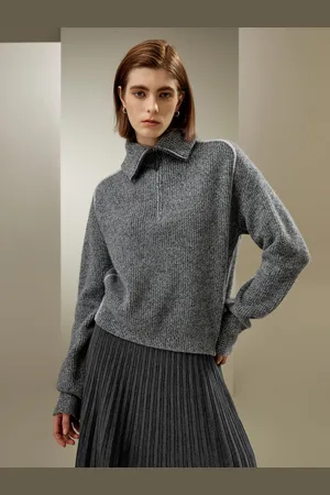 Lilysilk Cashmere Sweater Women Premium Cashmere Contrasting Strips Outerwear For Autumn United Kingdom S
