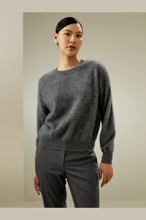 Lilysilk Relaxed Drop-Shoulder Cashmere Sweater 1% Cashmere Work Essential United Kingdom XXS