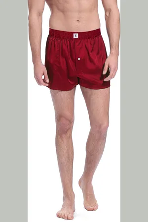 Lilysilk Luxury Fitted Draping Silk Boxer For Men Breathable Red L