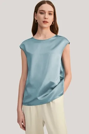 Lilysilk Petite T Shirts Women Silk Cap Sleeves Suitable For Various Occasions Petite S