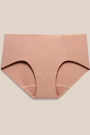 Lilysilk Silk Panties Smooth Soft Mid-Waist Silk Knitted Hipster Underwear For Women L