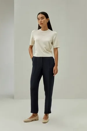 Lilysilk Dual-Knit Silk T-Shirt 1% Silk Knitted Thicker Fabric Luxurious And Smooth XL
