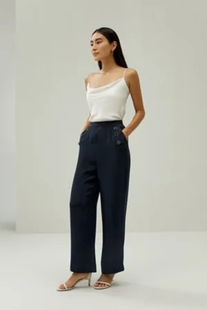 Lilysilk Silk Trousers Ladies Mulberry Silk Diagonal Side Pockets Suitable For Work United Kingdom 6