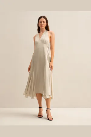 Lilysilk Silk Dresses Ladies 22 Momme Silk Graceful Halter Neck Silk Dress