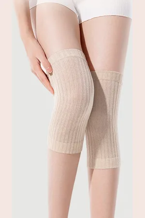 Lilysilk Silk Knee Support Breathable Soft Ribbed Silk Knee Pads S