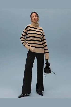 Lilysilk Wool Jumper Womens Timeless Stripe Wool Sweater A Luxe Look L