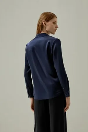 Lilysilk Women¡®s Silk Shirt 1% Pure Silk Made Wardrobe Must-have XXL