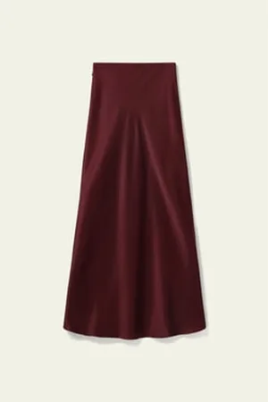 Lilysilk Silk Maxi Skirt Pure Silk Slightly Mermaid Design Highlighting Femininity