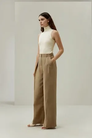 Lilysilk Silk Trousers Womens Premium Silk Full Length Wide Leg Cut Wardrobe Must-Have United Kingdom 18