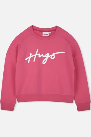 HUGO BOSS Girls Logo Sweatshirt - Size: 4 years