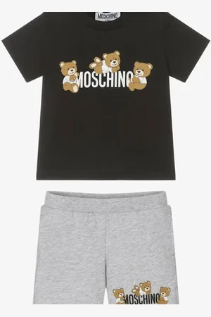 Moschino KIDS T SHIRTS & SHORTS SET BLACK MZG00M