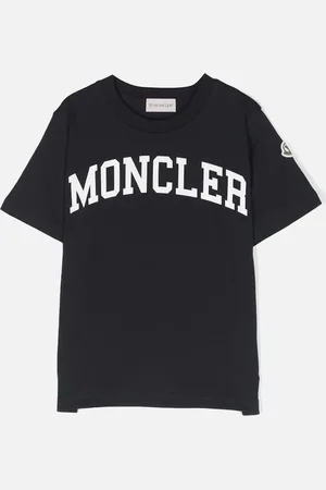 Moncler Kids M Logo Cotton T-Shirt - Size: 8Y