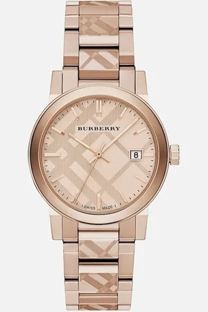 Burberry BU9039 Rose GoldTone Dial Stainless Steel Unisex Watch