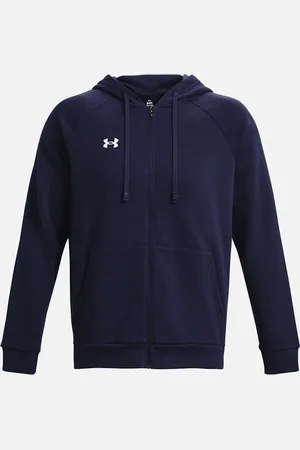 Under Armour Unisex Adult Rival Fleece Full Zip Hoodie - - Size: Regular/36/10/8