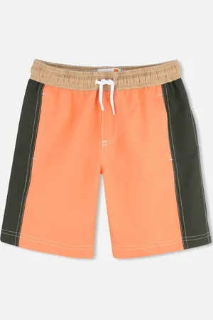 Timberland Boys and Khaki Green Swim Shorts - Size: 5 years