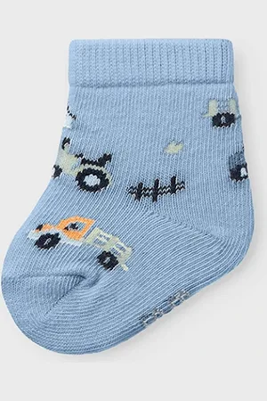 NAME IT Baby Basti Sock Cerulean - - Size: 9-12 months