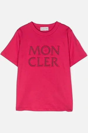 Moncler Kids Oversize Logo T Shirt - - Size: 8Y