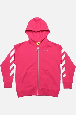 OFF-WHITE Juniors Rubber Arrow Zipped Hoodie - - Size: 4 years