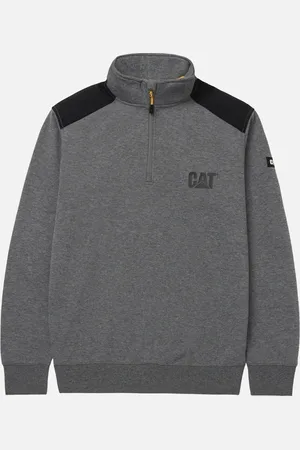 Caterpillar Unisex Adult Quarter Zip Sweatshirt - - Size: XXL