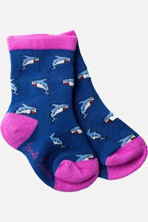 Swole Panda SHARK SOCKS KIDS - - Size: 2 years/3 years