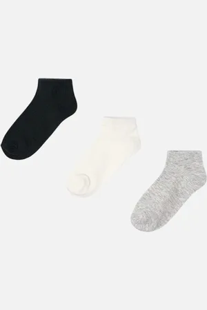 Mayoral Boys Grey 3 Pack Ankle Socks - - Size: 2 years/3 years
