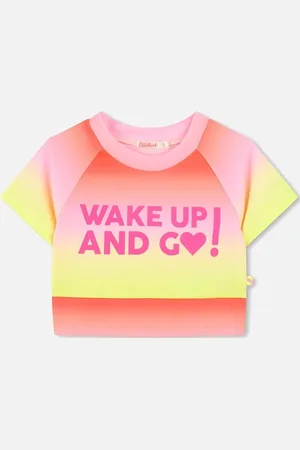 Billieblush Girls Orange Ombre Active Crop Top - Size: 2 years