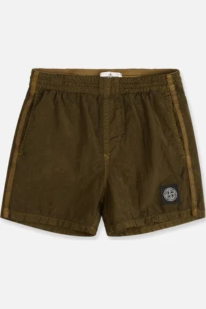 Stone Island Kids Patch Logo Swimshorts - Size: 4 years