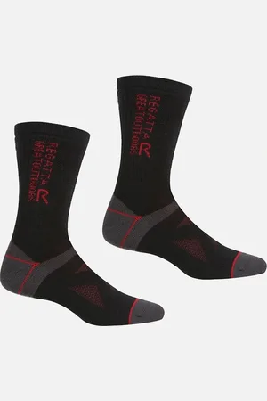 Regatta Unisex Adult Wool Hiking Boot Socks (Pack of 2) - - Size: 6/6.5/7/7.5/8/6.5/7/7.5/8/6