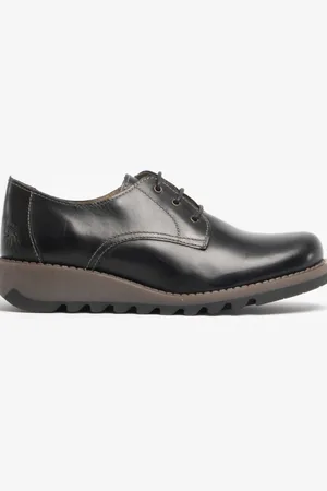 Fly London SIMB K Girls Leather Lace Derby Shoes - Size: UK 11 small kids