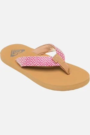 Roxy Kids Porto Raffia Flip Flops - - Size: 12K
