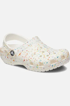 Crocs Classic Splatter Paint Kids Clogs - - Size: JUNIOR 2