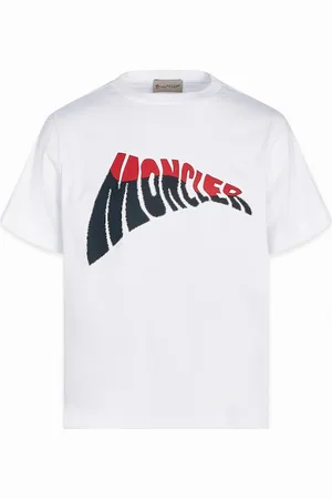 Moncler Kids Branded Cotton T-Shirt - Size: 4Y