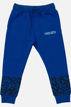 Kenzo Kids Leopard Print Fleece Sweatpants - - Size: 5