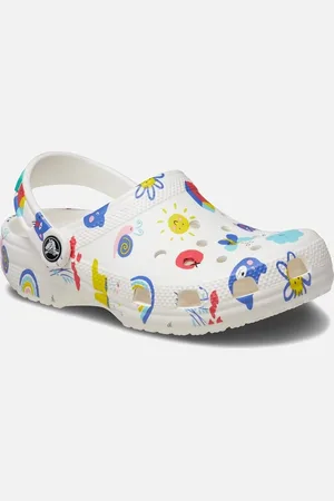 Crocs Classic Graphic Kids Clogs - - Size: 4