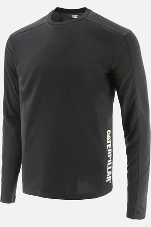 Caterpillar Unisex Adult Coolmax Long-Sleeved T-Shirt - - Size: Regular/36/10/8